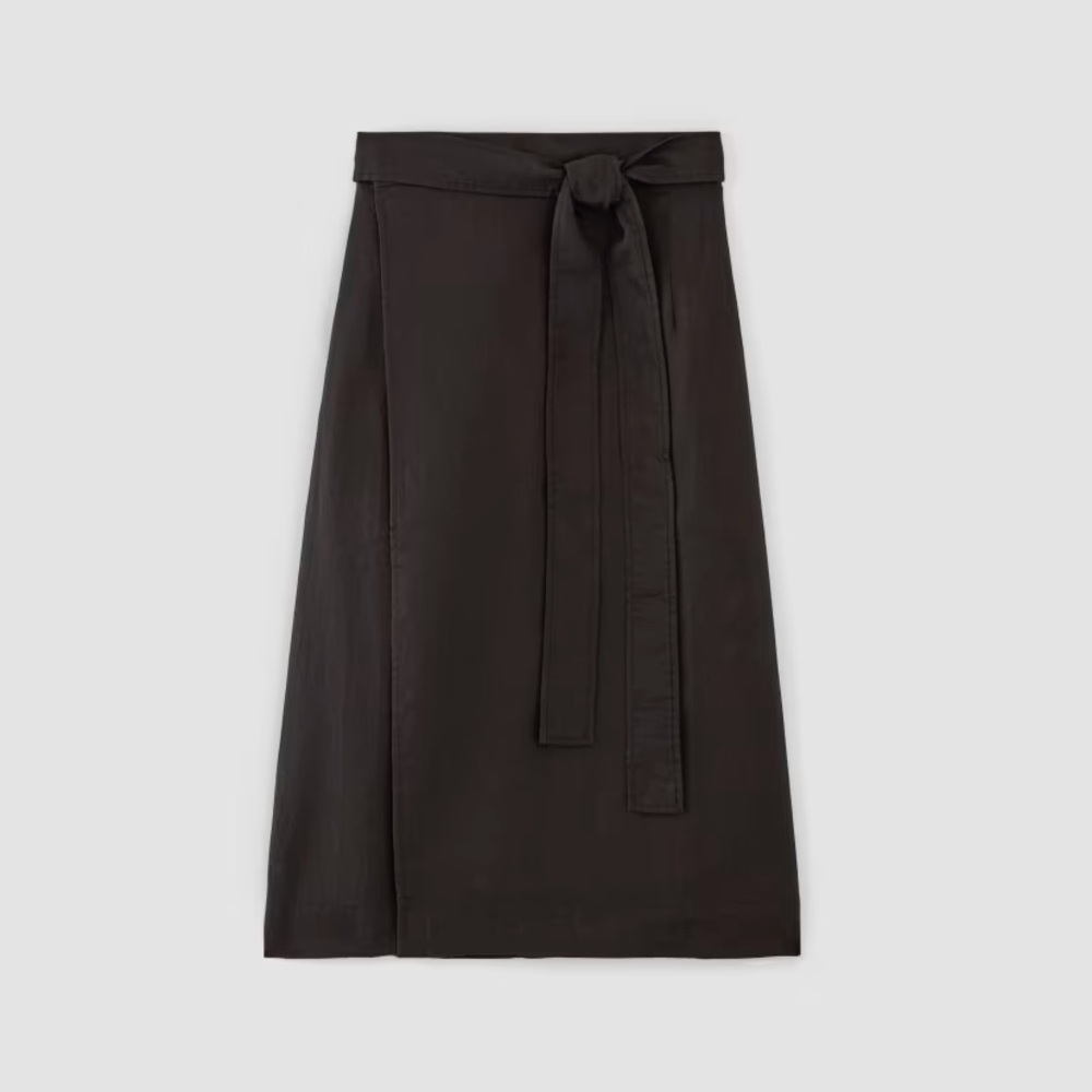 Everlane linen wrap skirt, size 12